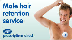 Male hair retention service Prescription Direct